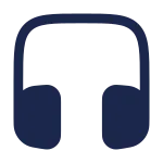 Headphones Square SVG Icon